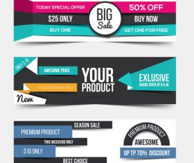 Promotion banner vector