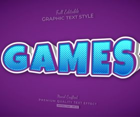 Purple background 3d text style effect vector