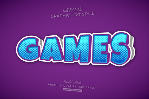 Purple background 3d text style effect vector