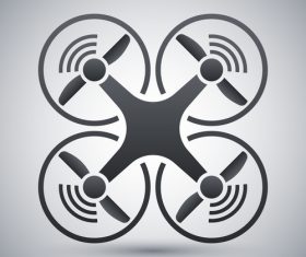 Quadcopter vector icon