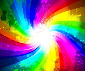 Rainbow splash abstract background vector