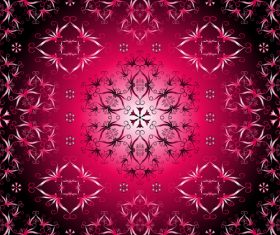 Red element decorative pattern vector