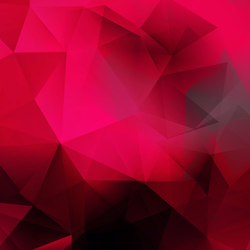 Red geometric gradient abstract background vector