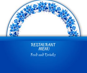 Restaurant art deco pattern vector