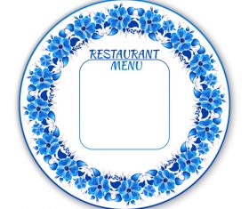 Restaurant menu vector