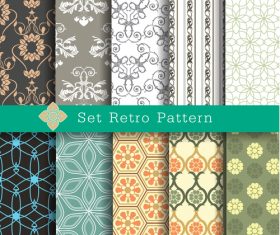 Retro seamless background vector