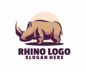 Rhino logo vector