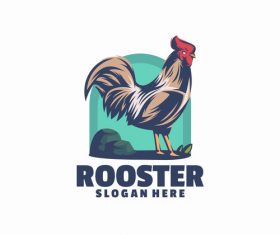 Rooster logo vector