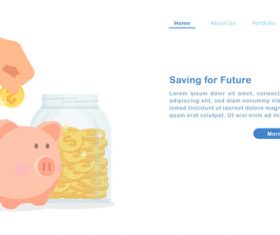 Saving for future concept illustration vector