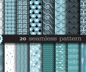Seamless pattern set background vector