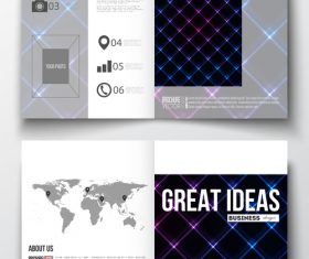 Simple line cover design template vector