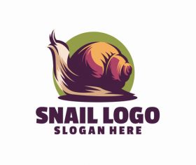 Snail logo vector