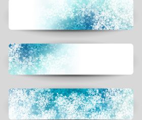 Snowflakes background banner vector