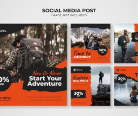 Social media post vector