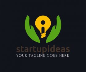 Startupideas logo design vector