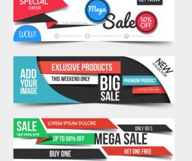 Store promotion banner vector