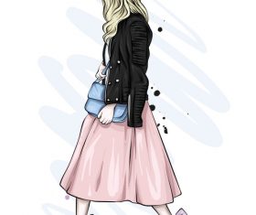 Street fashion clothing vector