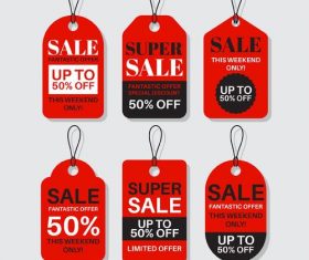 Design sale label vector free download