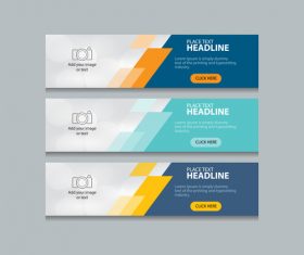 Template abstract banner vector