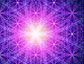 The flower of life abstract background vector