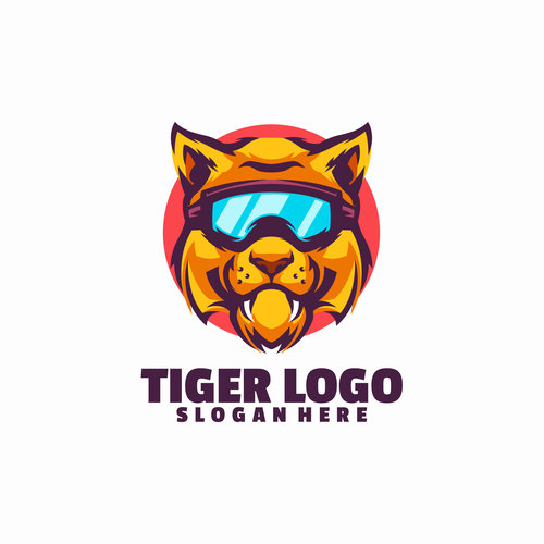 Tiger smile logo vector