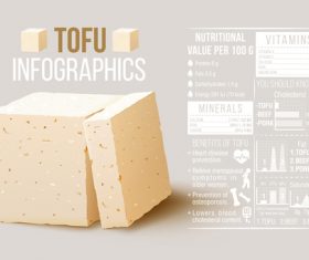 Tofu Infographics vector