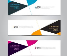 Triangle graphic banner vector