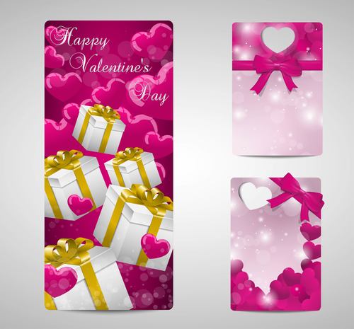 Valentines day badges and labels in vector