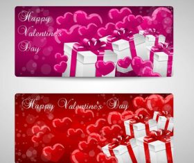 Valentines day banner vector