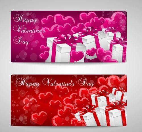 Valentines day banner vector