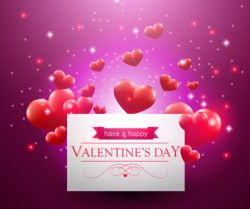 White cardboard and heart shaped background vector