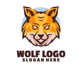 Wolf logo vector