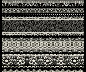 vector set of lace trims