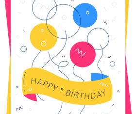 Abstract birthday illustration vector