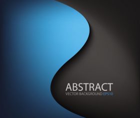 Abstract black and blue background vector