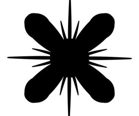 Abstract black watercolor painting vector