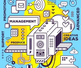 Advanced business concept vector