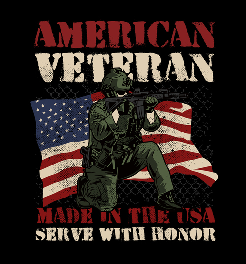American veterans vector