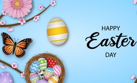 Art illustration easter vector