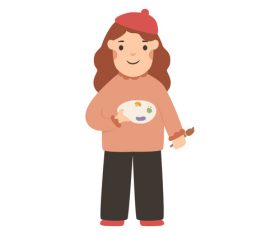 Artist character vector