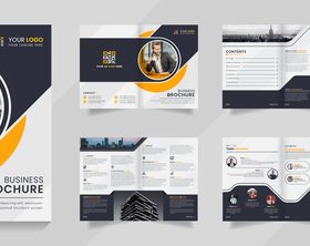 Process page business vector template 04 free download