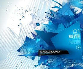 Broken abstract background vector