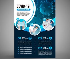 COVID-19 test cover vector