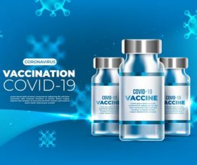 COVID -19 vaccine cartoon illustration vector