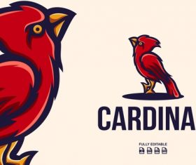 Cardinal logo templates vector