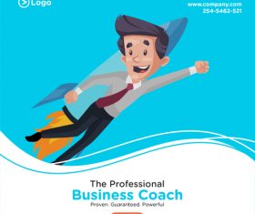 Career success cartoon illustration vector