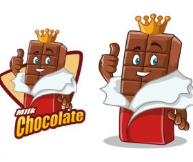 Chocolate character design cartoon food illustration vector