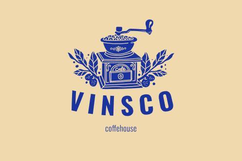 Coffee grinder logo vector