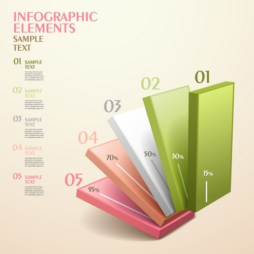 Color infographic vector