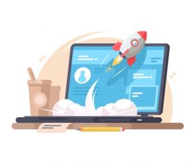 Concept cartoon illustration vector